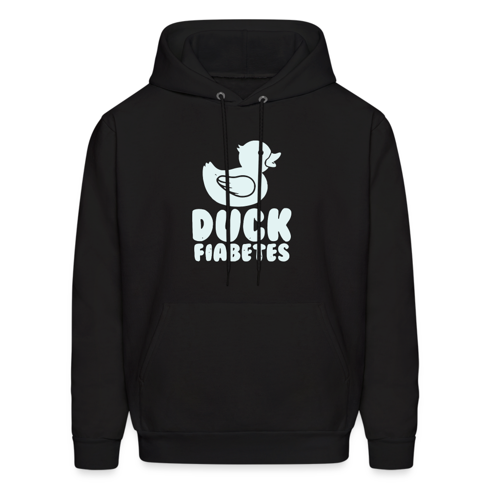 Duck Fiabetes Diabetic Humor Unisex Premium Comfort Hoodie - black