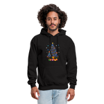 Diabetes Awareness Blue Ribbon Holiday Christmas Tree Sweater - black
