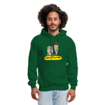 Beetus and Butthead Mashup Adult Unisex Comfort Hoodie - forest green
