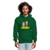 Beetus and Butthead Mashup Adult Unisex Comfort Hoodie - forest green