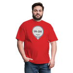 UH-OH! Dexcom Lows Alert Humor Adult Unisex T-Shirt - red