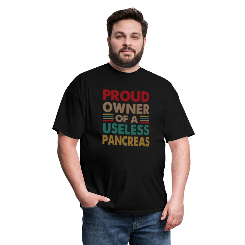 Proud Owner Of A Useless Pancreas Softstyle Unisex T-Shirt - black