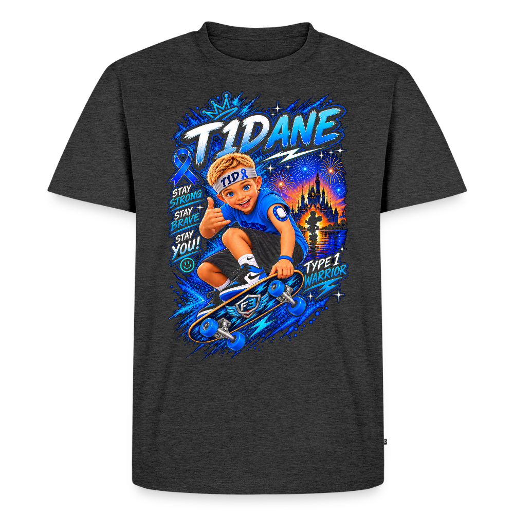 T1Dane Premium T-Shirt for Dad - heather anthracite