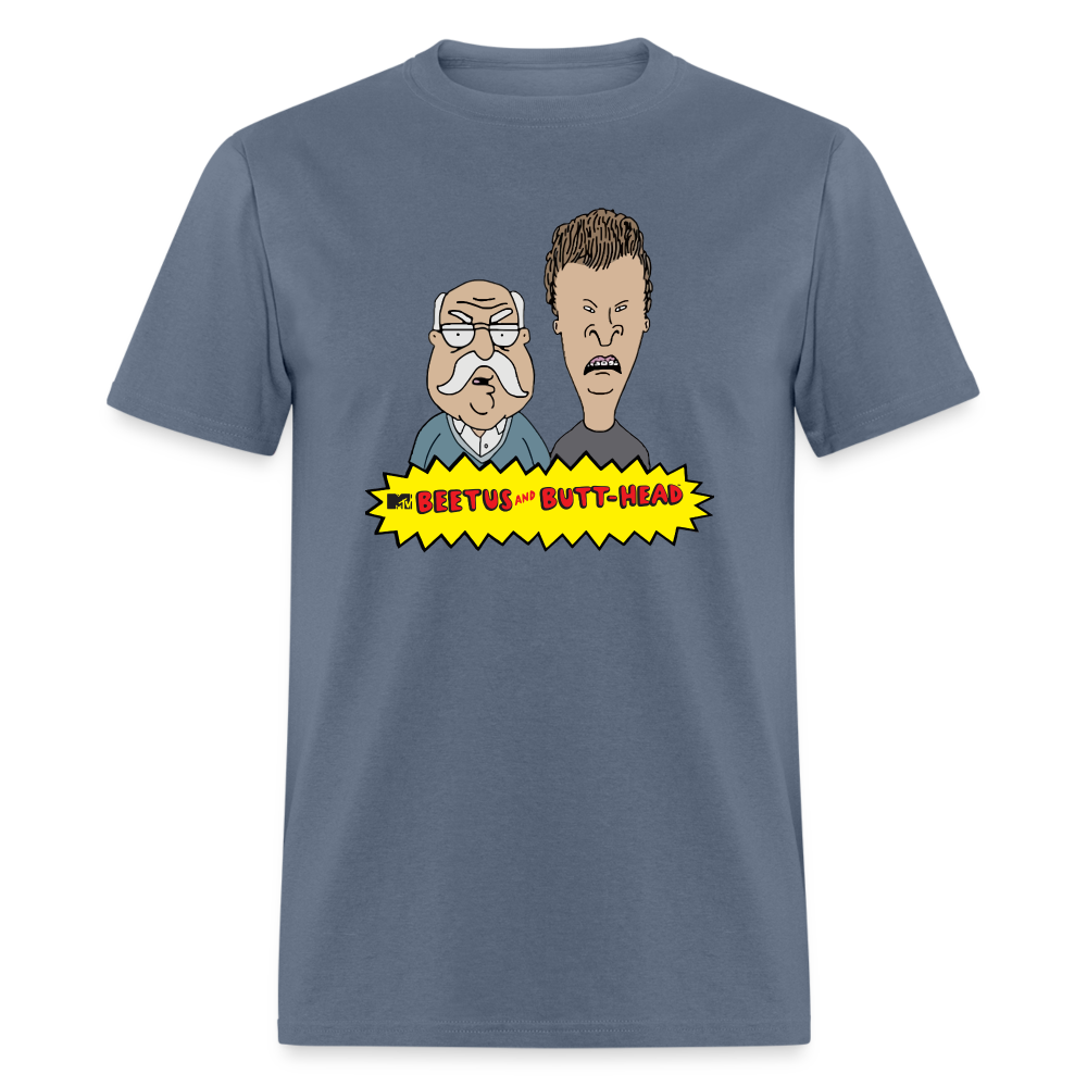 Beetus & Butthead Mashup Parody Diabetes Unisex Adult T-Shirt - denim