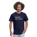Insulin No-Makie Diabetic #Warrior Pride Funny T-Shirt - navy