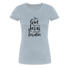 This Girl Runs On Jesus & Insulin Women’s Comfort T-Shirt - heather ice blue