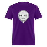 Dexcom Oh Sh*t Crash Alert Humor Humor Unisex T-Shirt - purple