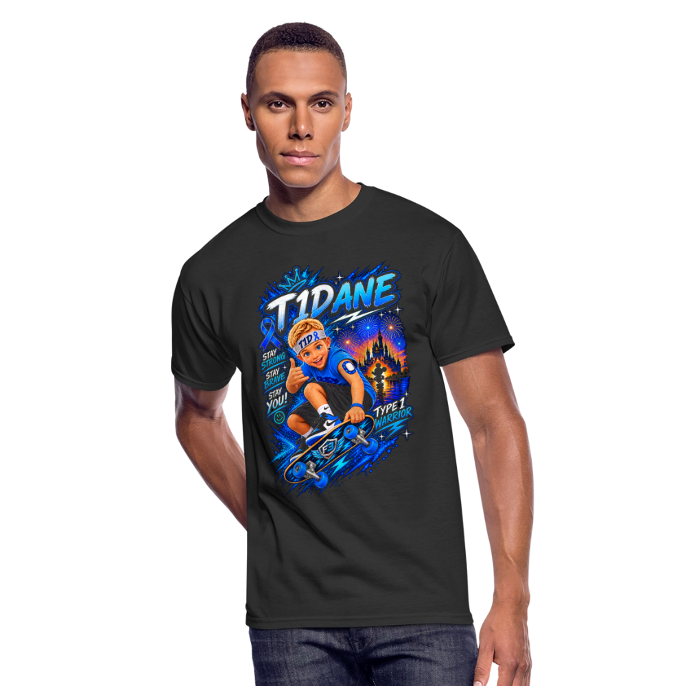 T1Dane Warrior T-Shirt for Dad - black