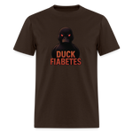 Duck Diabetes Umisex Adult  T-Shirt - brown