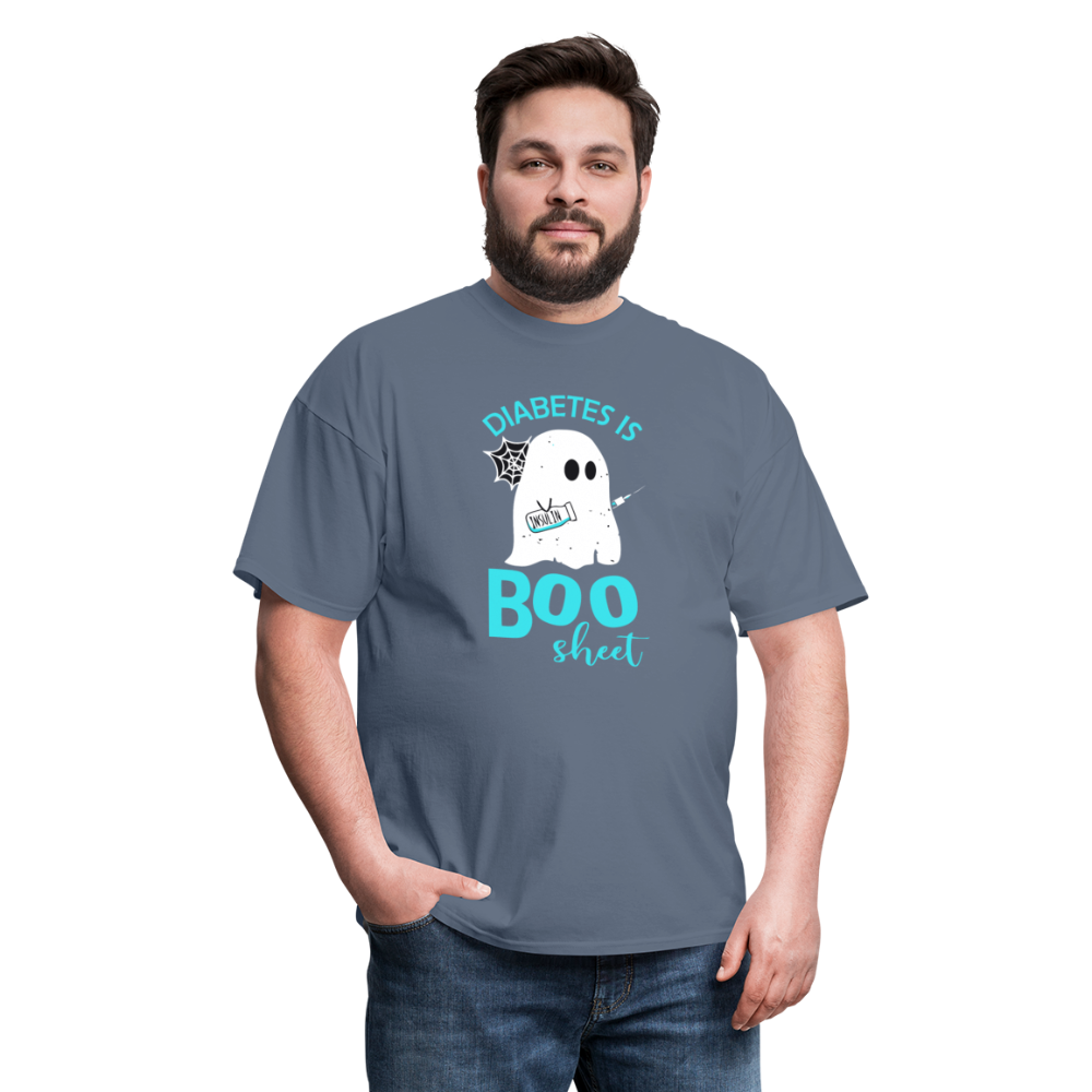 Diabetes Is Boo Sheet Funny Diabetic Halloween Humor Unisex T-Shirt - denim