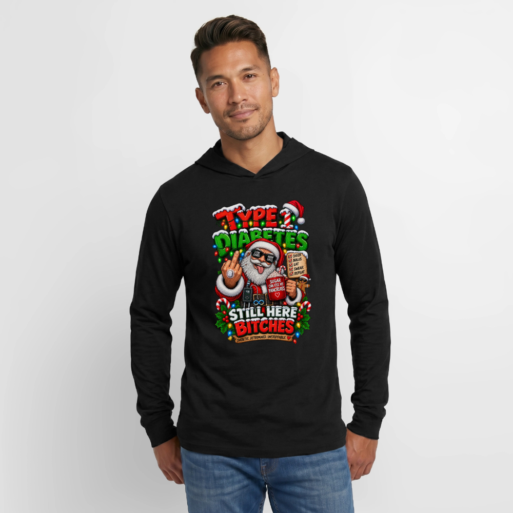 T1D Christmas Unisex Long Sleeve Hoodie Shirt - black