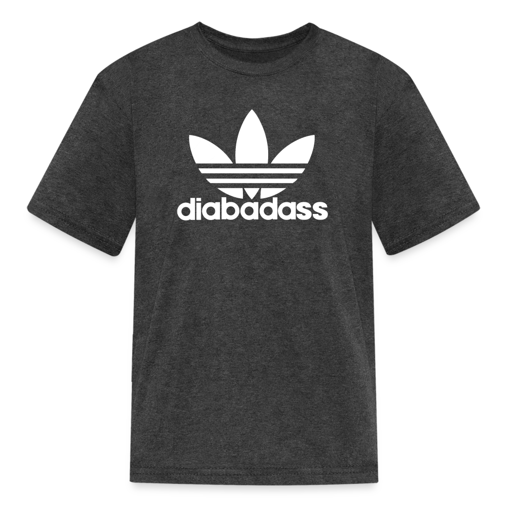 Diabadass Kids' Unisex Comfort T-Shirt - heather black