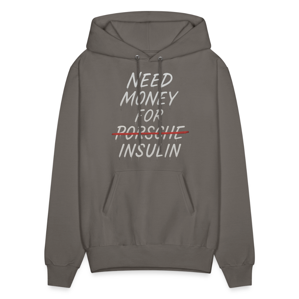 Need Money For Insulin Hoodie Parody Unisex Sweatshirt Hoody - asphalt gray