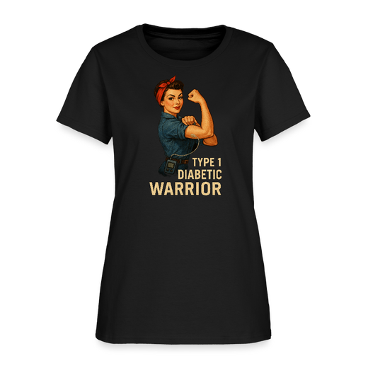 Type 1 Diabetic Warrior Pin-up Style Women's T-Shirt