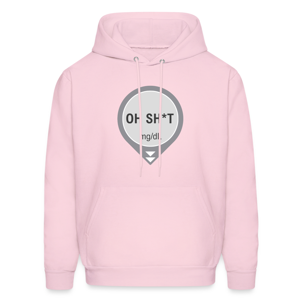 Dexcom Oh Sh*t Crash Alert Humor Humor Unisex Contrast Hoodie - pale pink