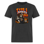 Type 1 Diabetes Bro Halloween Unisex Premium T-Shirt - heather black