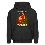 Droppin' Like The Bomb T1D Awarness Pin-up Style Unisex Hoodie - charcoal grey