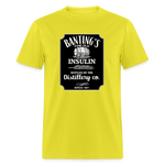 Banting's Distilled Insulin Since 1921 JD Parody Adult Unisex Classic T-Shirt - yellow