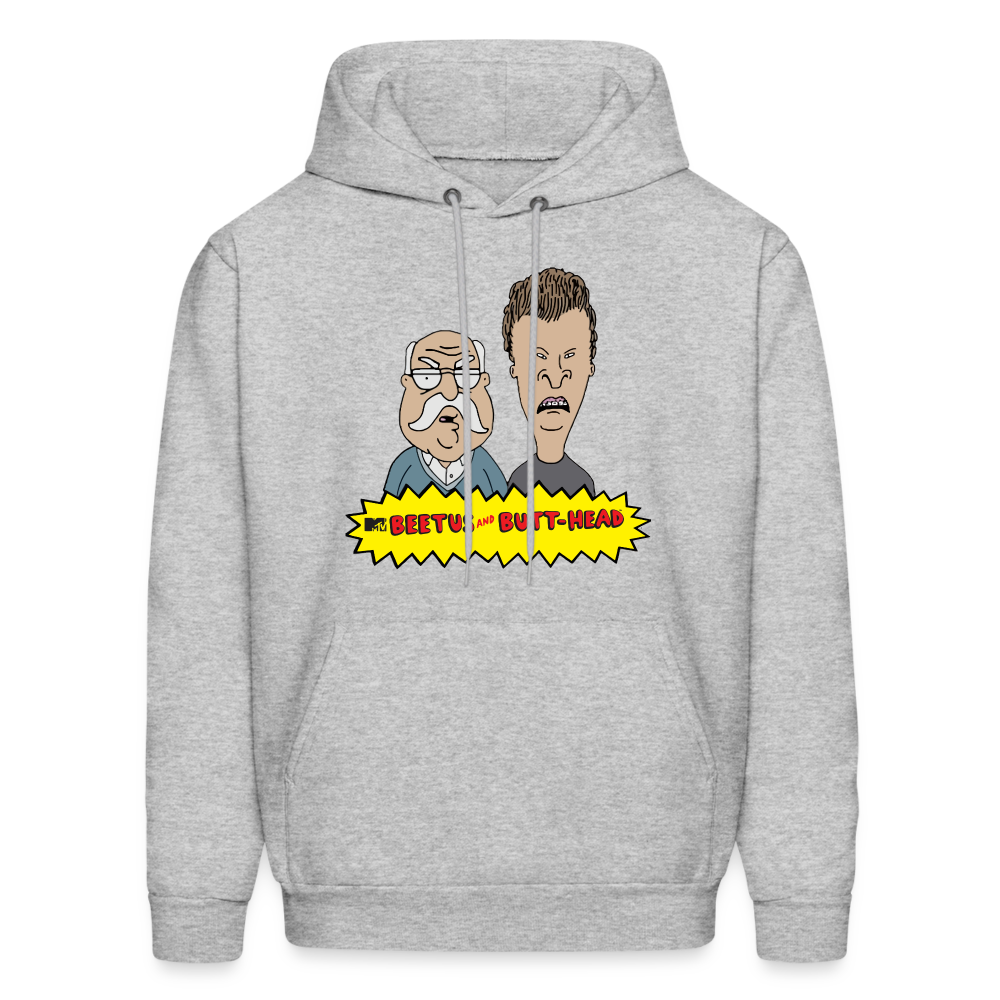 Beetus and Butthead Mashup Adult Unisex Comfort Hoodie - heather gray