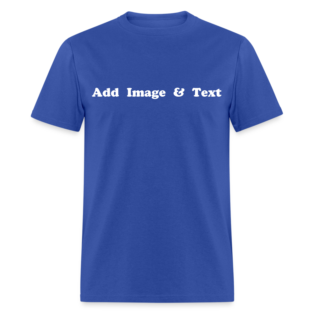 Create Your Own Apparel Text Design Gift Design Studio - royal blue