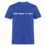 Create Your Own Apparel Text Design Gift Design Studio - royal blue