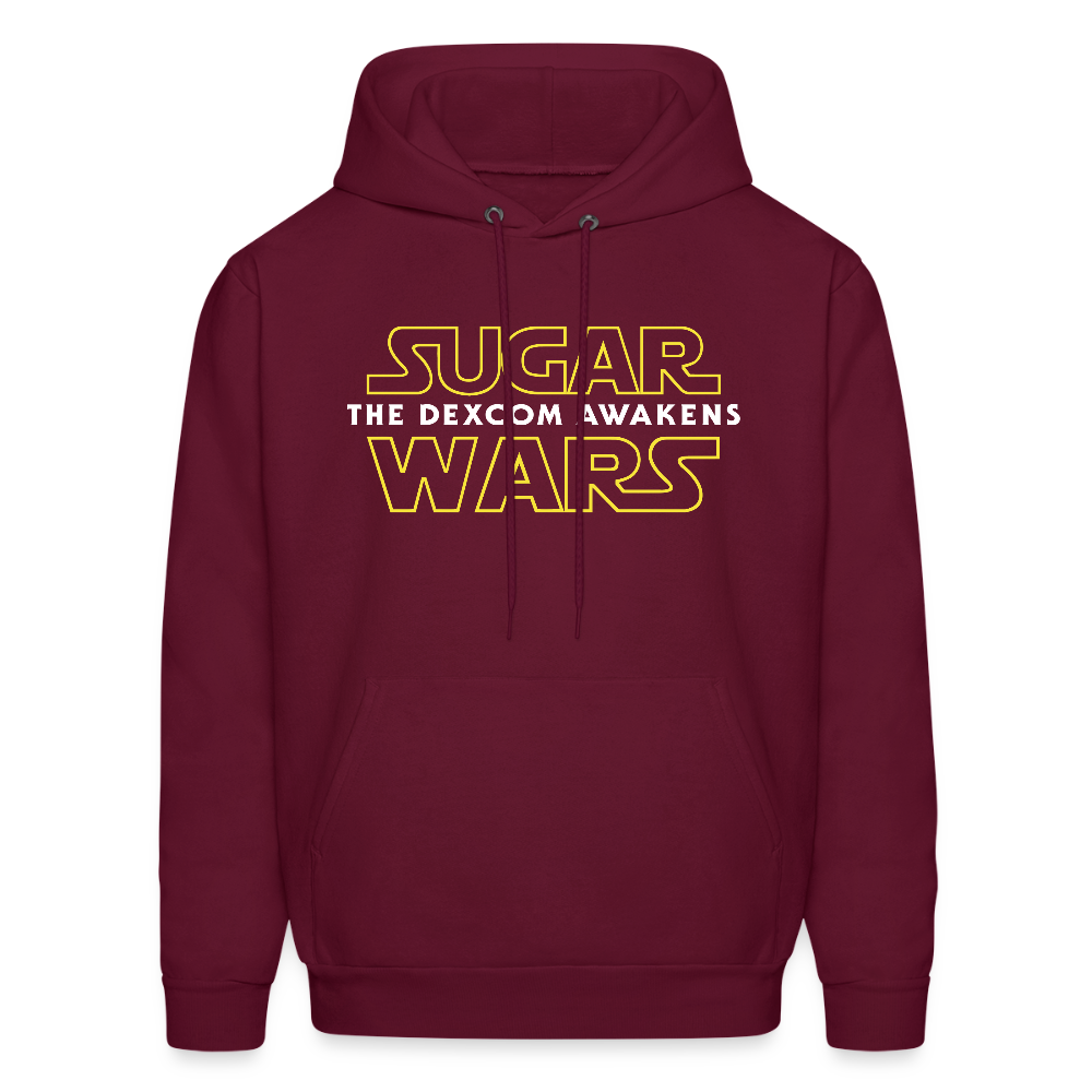 Sugar Wars "The Dexcom Awakens" Comfort Hoodie : Adult Unisex - burgundy