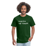 Insulin No-Makie Diabetic #Warrior Pride Funny T-Shirt - forest green