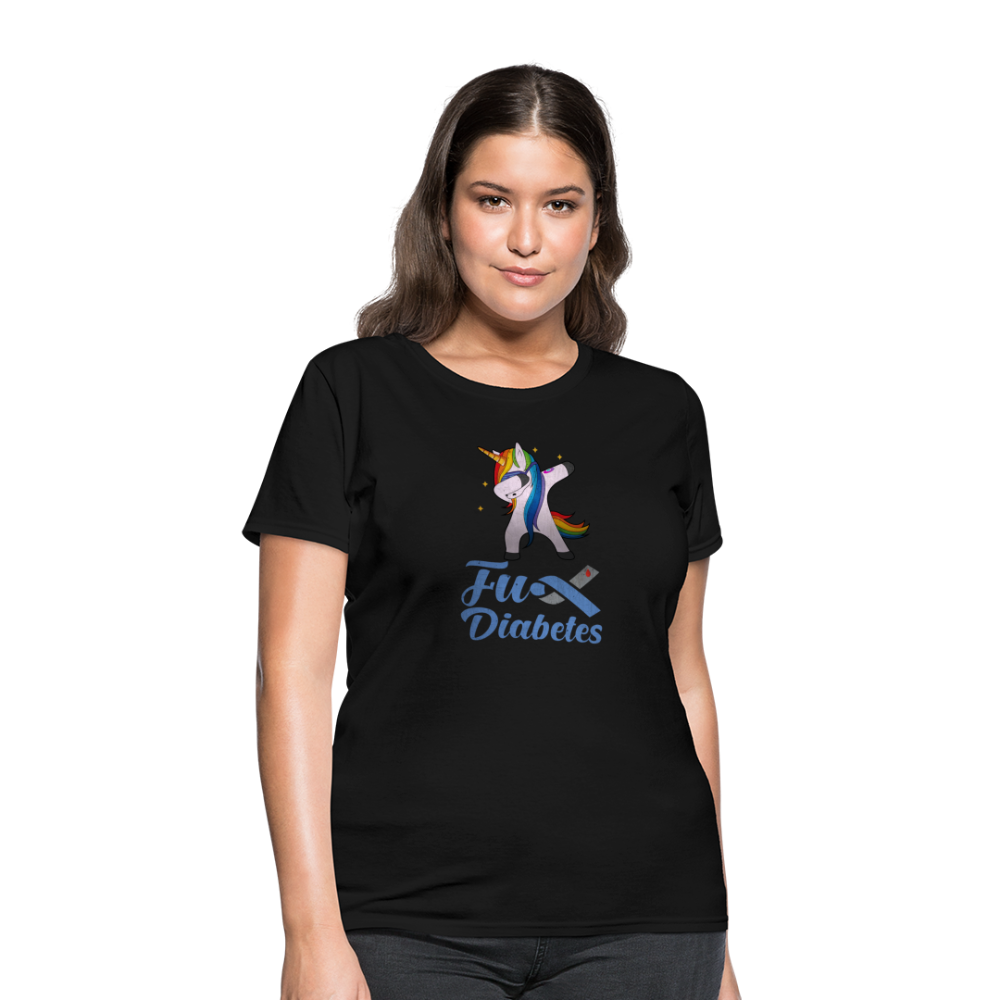 Ladies Fu** Diabetes Humor Premium Women's T-Shirt - black