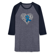 heather blue/navy