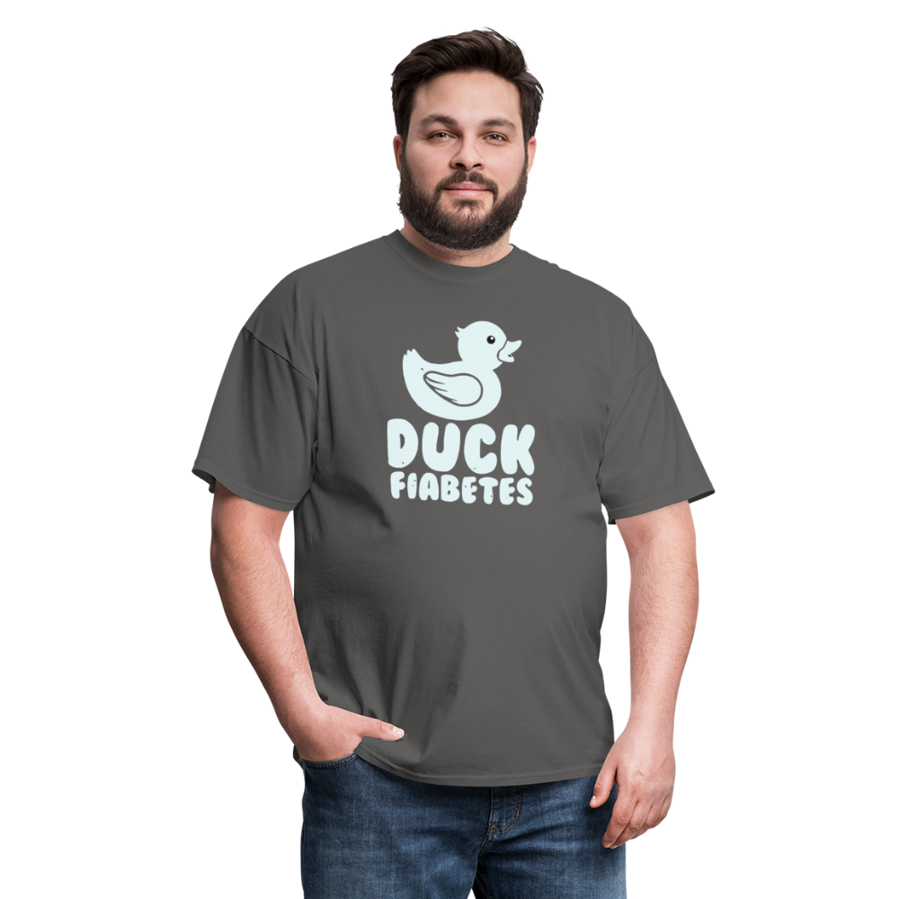 Duck Fiabetes Funny Diabetic Humor Unisex Softyle T-Shirt - charcoal