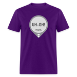 UH-OH! Dexcom Lows Alert Humor Adult Unisex T-Shirt - purple