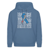 Diabetes Awareness Ribbon Unisex Softstyle Hoodie - denim blue