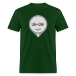 UH-OH! Dexcom Lows Alert Humor Adult Unisex T-Shirt - forest green