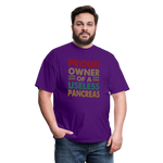 Proud Owner Of A Useless Pancreas Softstyle Unisex T-Shirt - purple