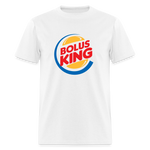 Bolus King "BK Parody" Morale Humor Adult Unisex Classic T-Shirt - white