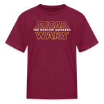 Sugar Wars "The Dexcom Awakens" (2021) Kids & Youth T-Shirt - burgundy
