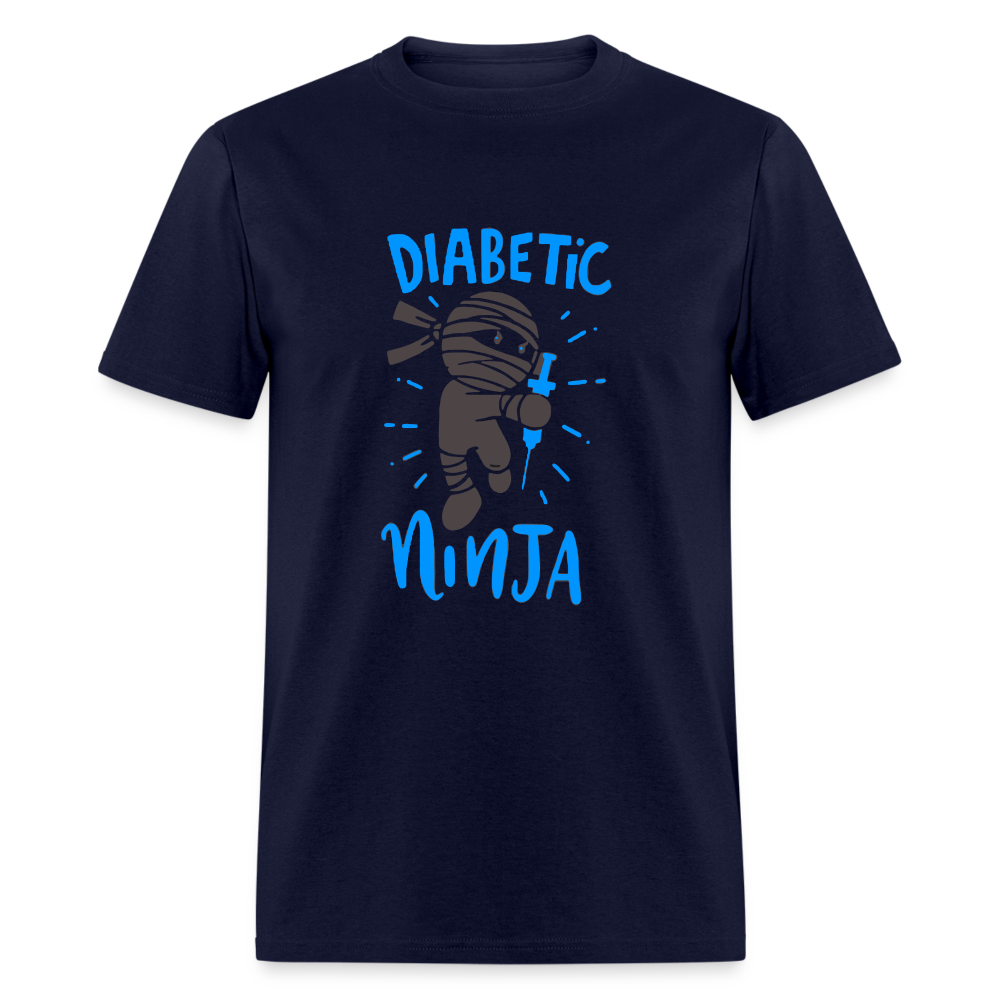 Diabetic Ninja Adult Premium Softstyle Unisex T-Shirt - navy