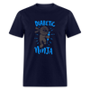 Diabetic Ninja Adult Premium Softstyle Unisex T-Shirt - navy