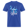 T1D Mom Blue Diabetes Ribbon Awareness Unisex Classic T-Shirt - royal blue