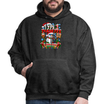 Type 1 Diabetes Ugly Christmas Men's Hoodie - charcoal grey