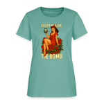 Droppin' Like The Bomb Pin-up Women's T-Shirt - aquatic