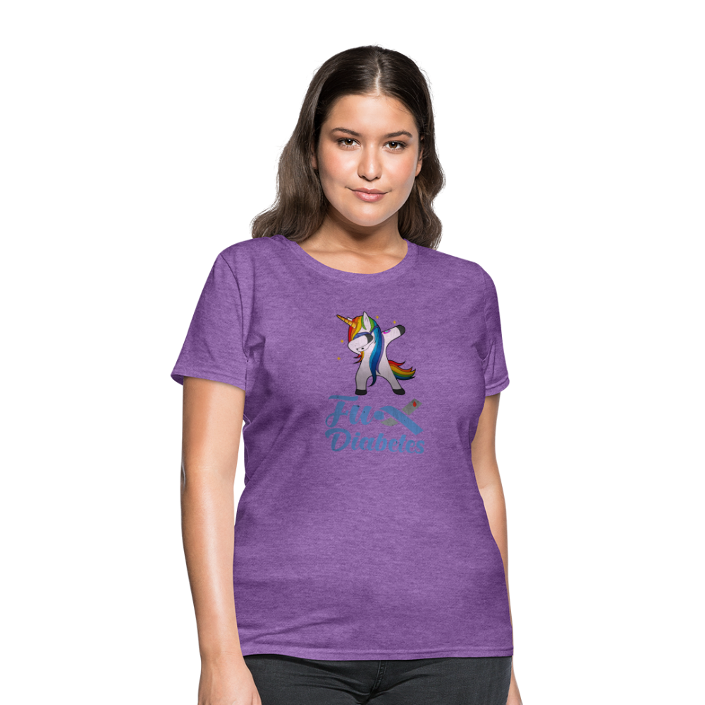 Ladies Fu** Diabetes Humor Premium Women's T-Shirt - purple heather