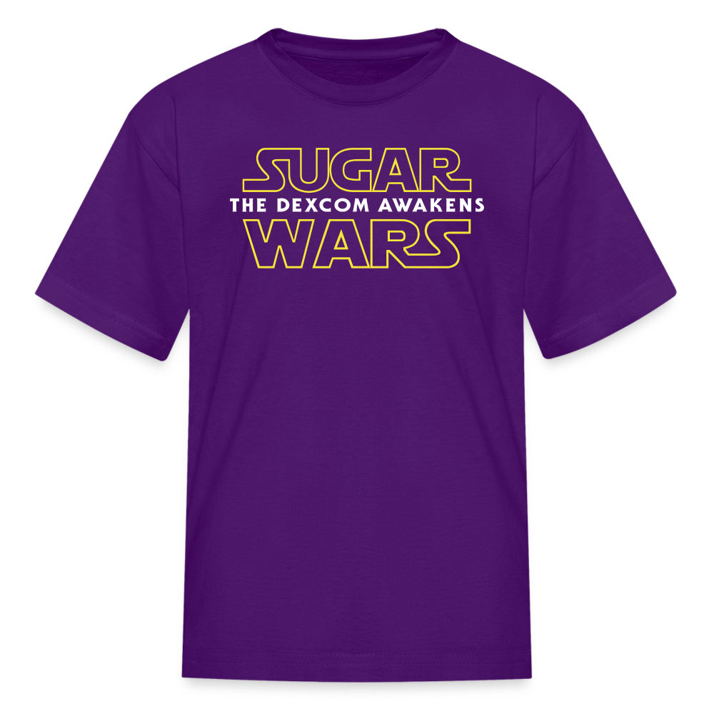 Sugar Wars "The Dexcom Awakens" (2021) Kids & Youth T-Shirt - purple