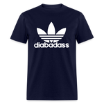 Diabadass 3 Leaf Diabetes Warrior Premium Unisex T-Shirt - navy
