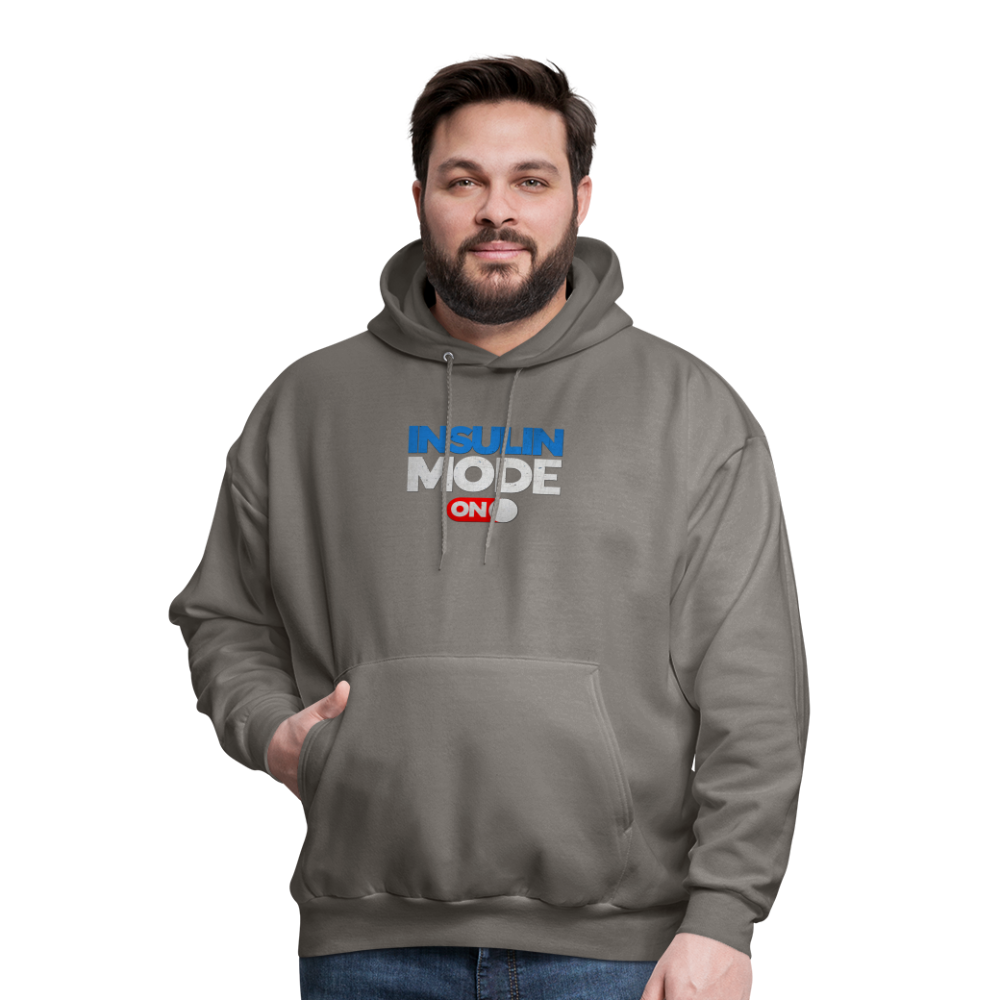 Insulin Mode On Gamers Adult Parody Premium Unisex Hoodie - asphalt gray