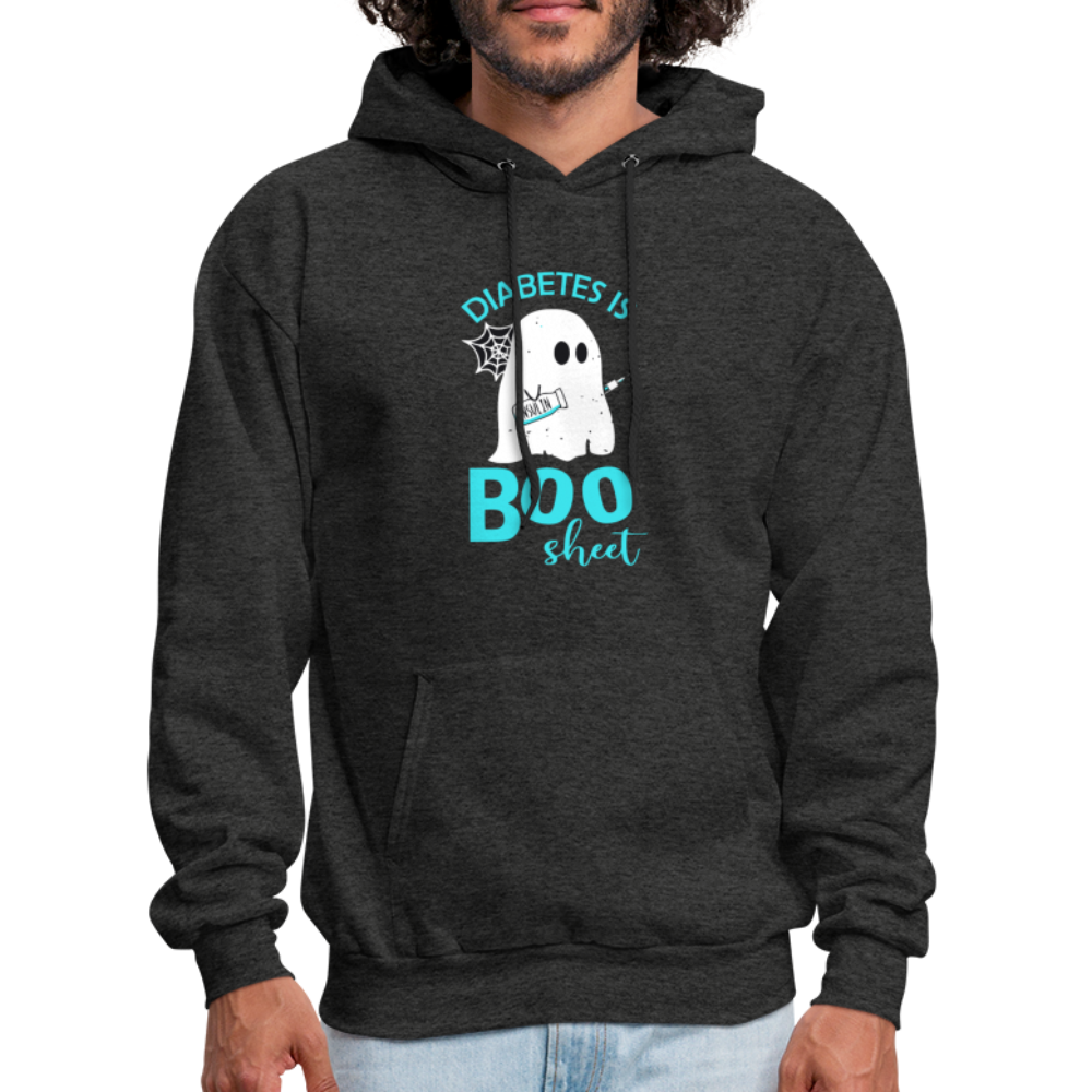 Diabetes Is Boo Sheet Humor Softstyle Unisex Hoodie - charcoal grey