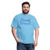 Fu*K Diabetes Blue Ribbon Diabetic Awareness Unisex T-Shirt - aquatic blue