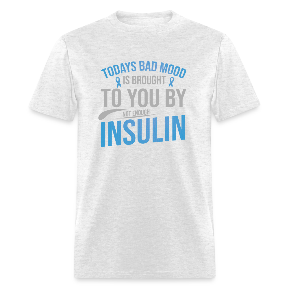 "Today's Mood" Diabetes Insulin Humor Unisex Classic T-Shirt - light heather gray