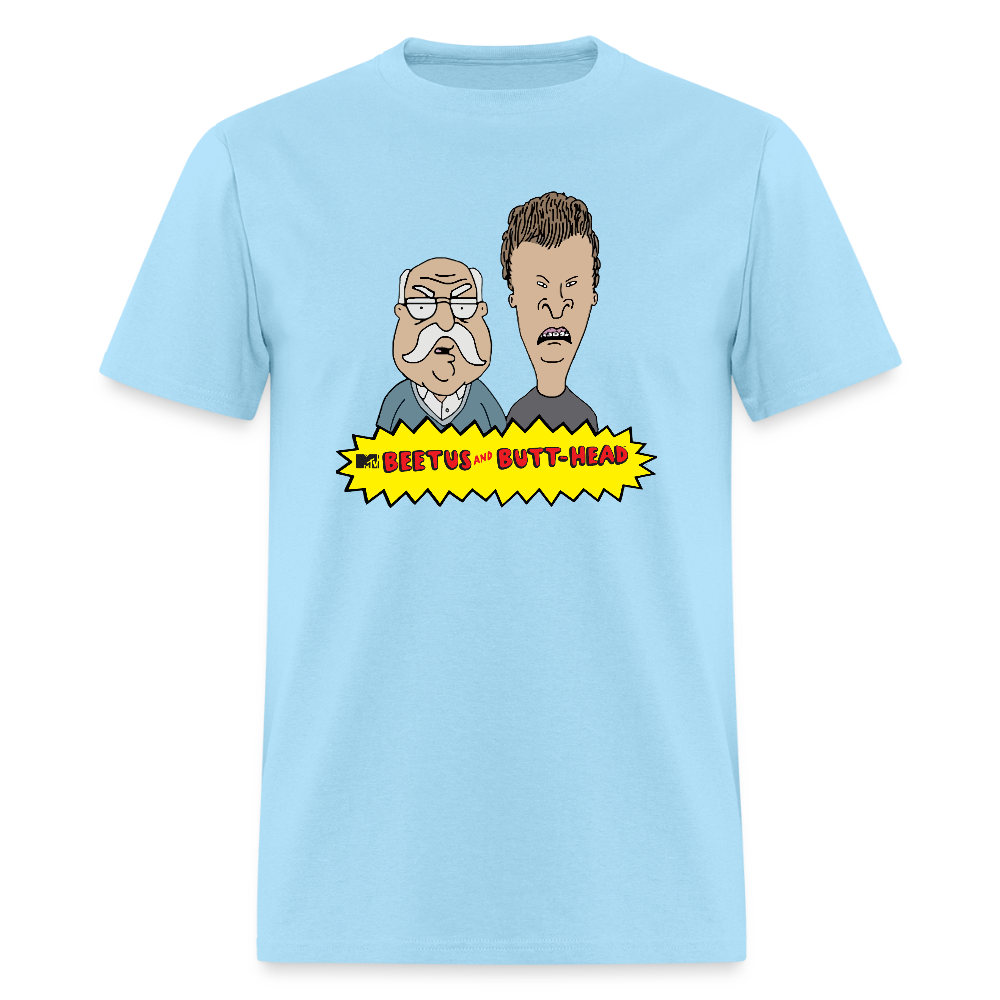 Beetus & Butthead Mashup Parody Diabetes Unisex Adult T-Shirt - powder blue
