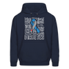 Diabetes Awareness Ribbon Unisex Softstyle Hoodie - navy